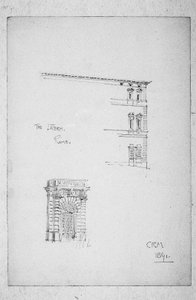 El Laterano, Roma, 1891 de Charles Rennie Mackintosh