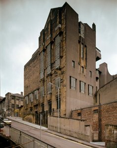 Vista de la Escuela de Bellas Artes diseñada por el arquitecto Charles Rennie Mackintosh (1868-1928) de Charles Rennie Mackintosh