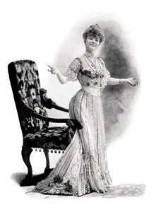 Una actriz parisina, Mademoiselle Charlotte Wiehe, 1901 de Charles Reutlinger