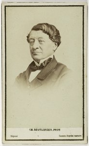 Retrato de Laborde Léon, diplomático, arqueólogo y curador en el Louvre, c.1860-90 de Charles Reutlinger