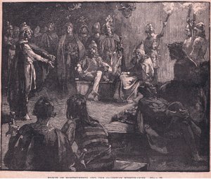 Edwin de Northumbria y los misioneros cristianos de Charles Ricketts