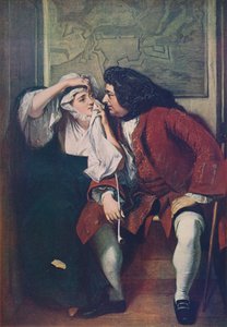 Una escena de Tristram Shandy, Tío Toby y la viuda Wadman, 1829-30, c. 1915 de Charles Robert Leslie