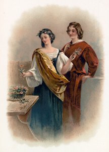 Florizel y Perdita de Cuento de invierno de Charles Robert Leslie