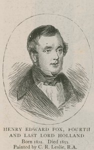 El retrato de la familia - la biblioteca de Holland House de Charles Robert Leslie
