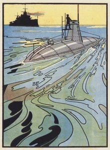 Un Submarino preparándose para sumergirse
