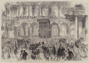 Baile en honor del Sultán, en la Nueva Oficina de la India, Westminster de Sir John Charles Robinson