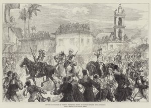 Ocupación británica de Chipre, entrada triunfal del Capitán Swaine en Levconico de Sir John Charles Robinson
