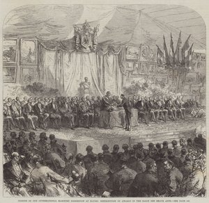 Clausura de la Exposición Marítima Internacional en Havre, Distribución de Premios en el Salón de Bellas Artes de Sir John Charles Robinson
