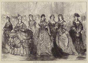 Baile de disfraces en Marlborough House, trajes de damas de Sir John Charles Robinson