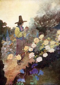 Hans en su jardín de Charles Robinson
