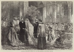 Matrimonio del Duque de Norfolk con Lady Flora Hastings, en el Oratorio, Brompton