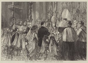 Matrimonio del Marqués de Bute con la Honorable Gwendaline Howard, en el Oratorio, Brompton de Sir John Charles Robinson