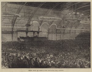 Los Sres. Moody y Sankey en el Salón Agrícola, Islington de Sir John Charles Robinson