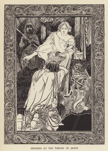 Odiseo en el trono de Arete de Sir John Charles Robinson