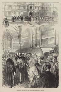 Inauguración del Nuevo Salón y Biblioteca del Keble College, Oxford de Sir John Charles Robinson