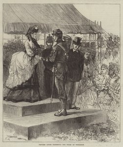 La Princesa Louise entregando los premios en Wimbledon de Sir John Charles Robinson