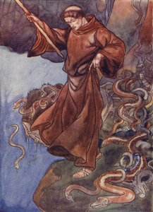 San Patricio liberando a Irlanda de las serpientes de Charles Robinson