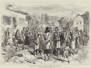 La Ocupación Austriaca de Herzegovina, Escena Callejera en Grahovo de Sir John Charles Robinson