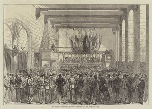 Los Voluntarios Ingleses en Gante, Recepción en el Ayuntamiento de Sir John Charles Robinson