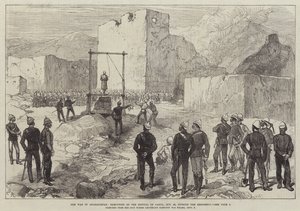 La guerra en Afganistán, ejecución del Kotwal de Cabul, 26 de octubre, fuera de la Residencia