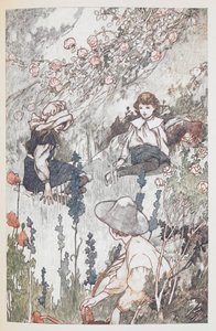 Los niños del jardín secreto: Mary Lennox, Colin Craven y Dickon Sowerby. de Charles Robinson
