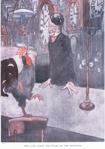 El gallo lleva la perla al joyero de Charles Robinson