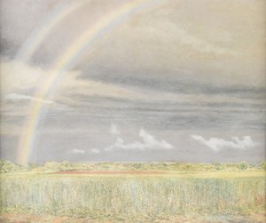 El arco iris (óleo sobre tabla)