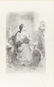 Helene mira a través de una ventana de Charles Rochussen