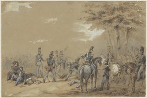 Infantería en combate de Charles Rochussen