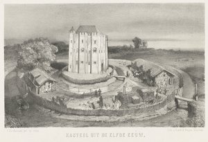 Castillo del siglo XI (título sobre objeto) de Charles Rochussen