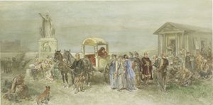 Mercado con romanos y batavos de Charles Rochussen