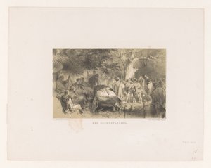 Rechtspraak en veroordeling in het bos Een rechtspleging (title on object) de Charles Rochussen