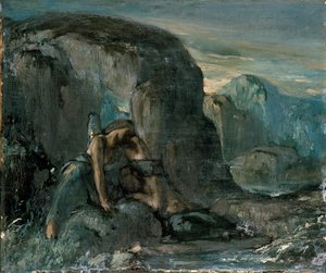 Tobías siendo consolado por el ángel, finales del siglo XIX de Charles S Ricketts