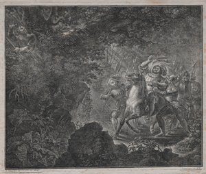 Guillermo Tell en Küssnacht, 1820 de Charles Samuel Girardet