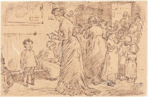 Buffet de estación de Charles Samuel Keene