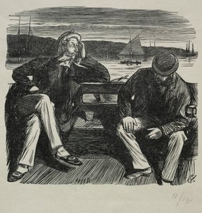 Lady Nelly - la coqueta, 1869 de Charles Samuel Keene