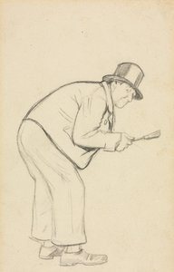Estudio para Un misógino de Charles Samuel Keene
