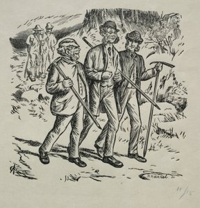 Los tres nombres, 1869 de Charles Samuel Keene