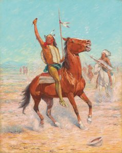 El cuero cabelludo, 1912 de Charles Schreyvogel