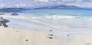 Ola de abril, Iona, 2013 (óleo sobre lienzo) de Charles Simpson