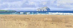 Bass Rock, Belhaven, 2015 (óleo sobre lienzo) de Charles Simpson