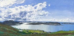 Más allá de Altandhu, 2011 (óleo sobre lienzo) de Charles Simpson