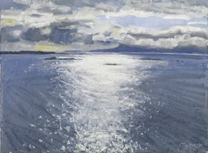 Atardecer oscuro, 2017 (óleo sobre lienzo)