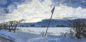 Tarde de diciembre, 2011 (óleo sobre lienzo) de Charles Simpson