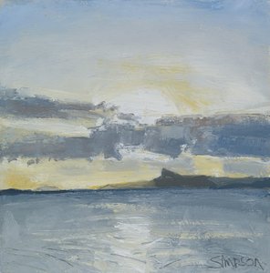 Eigg, 2013 (óleo sobre lienzo) de Charles Simpson