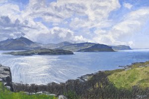 Eorsa, Loch na Keal, 2013 (óleo sobre lienzo)