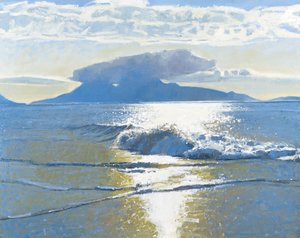 Evening Sea, 2014 (óleo sobre lienzo) de Charles Simpson