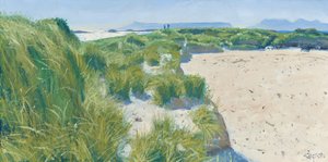 Figuras en las dunas, 2015 (óleo sobre lienzo)
