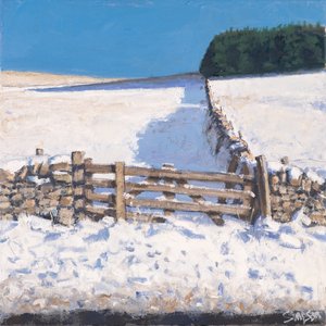 Roadside Gate, 2017 (óleo sobre lienzo)