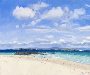Cielo de verano, Iona, 2015 (óleo sobre lienzo)